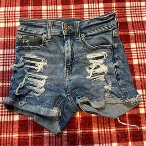 American Eagle High Rise Ne(x)t Level Stretch Jean Shorts